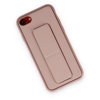Newface iPhone SE 2020 Kılıf Coco Deri Standlı Kapak - Pembe