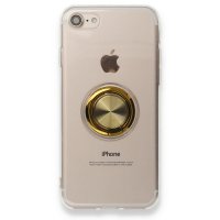 Newface iPhone SE 2020 Kılıf Gros Yüzüklü Silikon - Gold