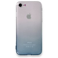 Newface iPhone 7 Kılıf Lüx Çift Renkli Silikon - Siyah