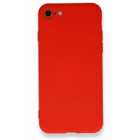 Newface iPhone SE 2020 Kılıf Nano içi Kadife  Silikon - Kırmızı