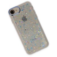 Newface iPhone SE 2020 Kılıf Neon Light Silikon - Mavi