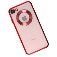 Newface iPhone SE 2020 Kılıf Slot Silikon - Kırmızı
