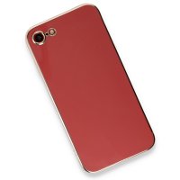 Newface iPhone SE 2020 Kılıf Volet Silikon - Kırmızı