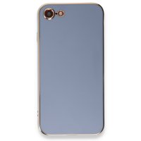 Newface iPhone SE 2020 Kılıf Volet Silikon - Mavi