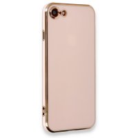 Newface iPhone SE 2020 Kılıf Volet Silikon - Pembe