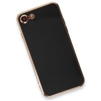 Newface iPhone SE 2020 Kılıf Volet Silikon - Siyah