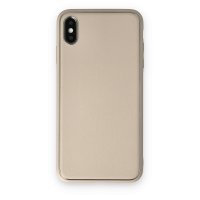 Newface iPhone X Kılıf Coco Deri Silikon Kapak - Gold