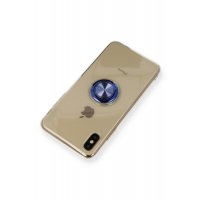 Newface iPhone X Kılıf Gros Yüzüklü Silikon - Mavi