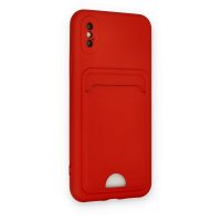 Newface iPhone X Kılıf Kelvin Kartvizitli Silikon - Kırmızı