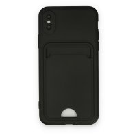 Newface iPhone X Kılıf Kelvin Kartvizitli Silikon - Siyah