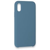 Newface iPhone XS Max Kılıf Lansman Legant Silikon - Açık Mavi