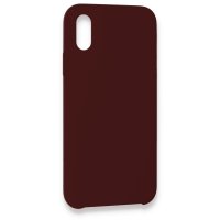 Newface iPhone XS Max Kılıf Lansman Legant Silikon - Bordo