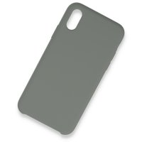 Newface iPhone XS Max Kılıf Lansman Legant Silikon - Gri