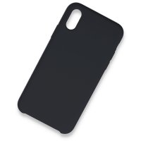Newface iPhone X Kılıf Lansman Legant Silikon - Koyu Gri