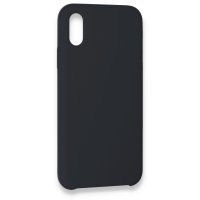 Newface iPhone XS Max Kılıf Lansman Legant Silikon - Koyu Gri