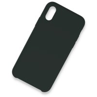 Newface iPhone XS Max Kılıf Lansman Legant Silikon - Koyu Yeşil