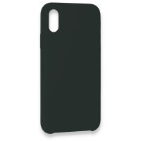 Newface iPhone XS Max Kılıf Lansman Legant Silikon - Koyu Yeşil