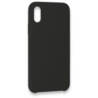Newface iPhone XS Max Kılıf Lansman Legant Silikon - Siyah