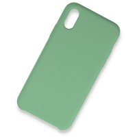 Newface iPhone XS Max Kılıf Lansman Legant Silikon - Yeşil