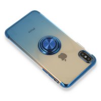 Newface iPhone XS Max Kılıf Marvel Yüzüklü Silikon - Mavi