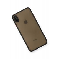 Newface iPhone X Kılıf Montreal Silikon Kapak - Siyah