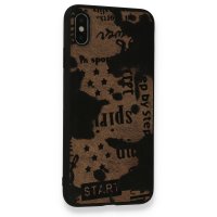 Newface iPhone X Kılıf Yele Silikon Kapak - Koyu Kahve