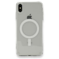 Newface iPhone X Kılıf Magneticsafe Şeffaf Silikon - Şeffaf