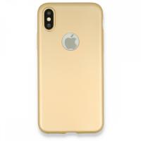 Newface iPhone X Kılıf First Silikon - Gold