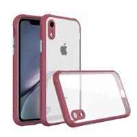 Newface iPhone XR Kılıf Miami Şeffaf Silikon  - Fuşya