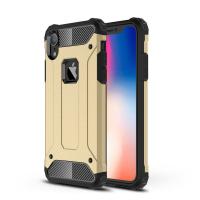 Newface iPhone XR Kılıf Tank Silikon Kapak - Gold