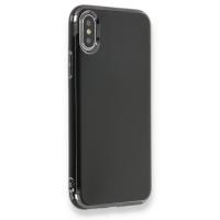 Newface iPhone XS Kılıf İkon Silikon - Siyah