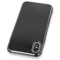 Newface iPhone XS Kılıf İkon Silikon - Siyah