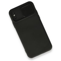 Newface iPhone XS Kılıf Color Lens Silikon - Siyah