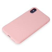 Newface iPhone XS Kılıf First Silikon - Pudra