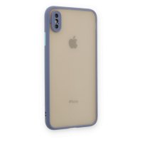 Newface iPhone XS Kılıf Montreal Silikon Kapak - Gri