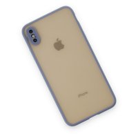 Newface iPhone XS Kılıf Montreal Silikon Kapak - Gri