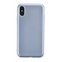 Newface iPhone XS Kılıf Nano içi Kadife  Silikon - Sky Blue