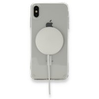Newface iPhone XS Kılıf Magneticsafe Şeffaf Silikon - Şeffaf