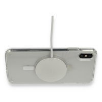 Newface iPhone XS Kılıf Magneticsafe Şeffaf Silikon - Şeffaf