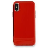 Newface iPhone XS Max Kılıf İkon Silikon - Kırmızı