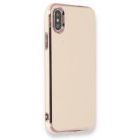 Newface iPhone XS Max Kılıf İkon Silikon - Rose Gold