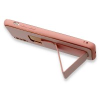 Newface iPhone XS Max Kılıf Coco Deri Standlı Kapak - Pembe