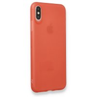 Newface iPhone XS Kılıf Hopi Silikon - Kırmızı