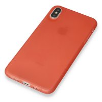 Newface iPhone XS Kılıf Hopi Silikon - Kırmızı