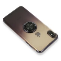 Newface iPhone XS Max Kılıf Marvel Yüzüklü Silikon - Siyah