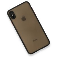 Newface iPhone XS Max Kılıf Montreal Silikon Kapak - Siyah