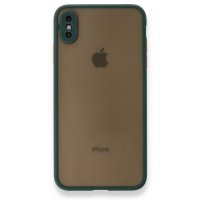 Newface iPhone XS Max Kılıf Montreal Silikon Kapak - Yeşil