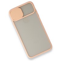 Newface iPhone XS Max Kılıf Palm Buzlu Kamera Sürgülü Silikon - Pembe