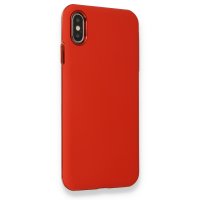 Newface iPhone XS Max Kılıf You You Lens Silikon Kapak - Kırmızı