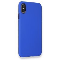 Newface iPhone XS Max Kılıf You You Lens Silikon Kapak - Mavi